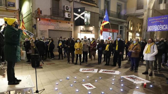 Marxa a Lleida per la llibertat dels independentistes presos