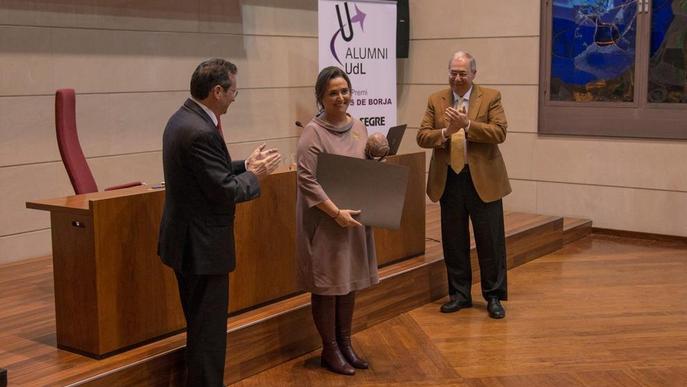 L'enginyera Núria Carretero recull el premi Alumni UdL reivindicant el potencial de Lleida