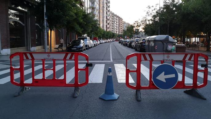 Lleida manté quinze carrers tallats al trànsit aquest cap de setmana