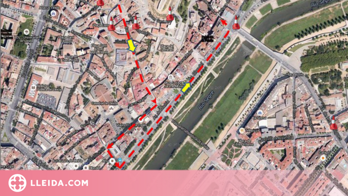 Afectacions i talls de trànsit aquest diumenge amb motiu de la Festa de Moros i Cristians de Lleida