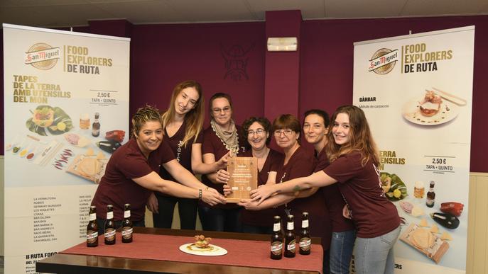'Milfulls de Carpaccio' de la Cafeteria Bàrbar, tapa guanyadora de la 'Food Explorers de Ruta' de Balaguer