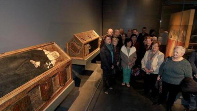 Caixes sepulcrals procedents de Sixena exposades al Museu de Lleida / SEGRE
