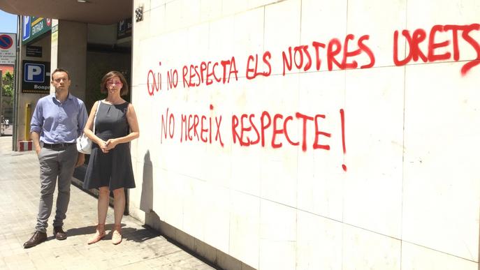 Ciutadans denuncia un nou atac amb pintades a la seva seu a Lleida