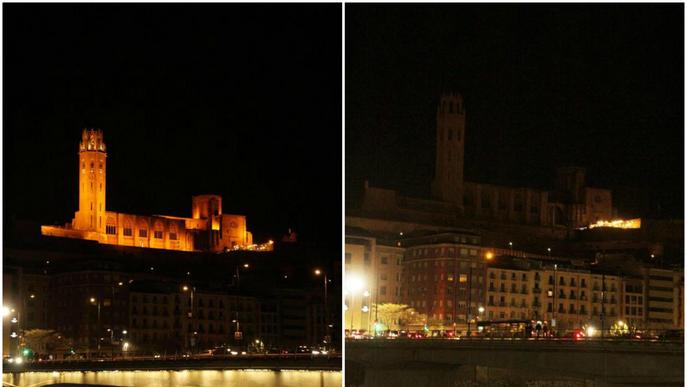 Lleida se suma a l’Hora del Planeta i es queda a les fosques durant una hora