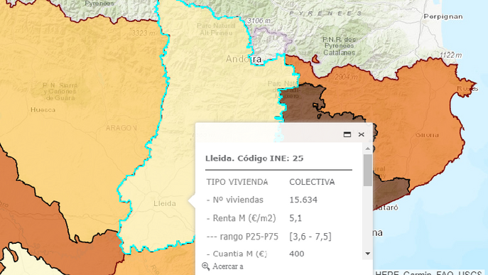 Lleida és la demarcació amb un major descens en el preu de l'habitatge, amb un 8,1%