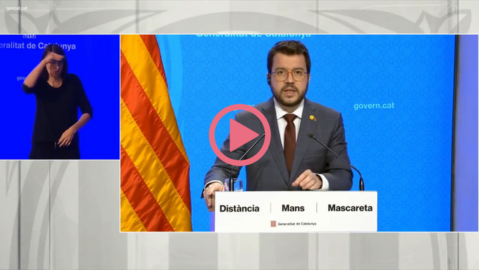 ⏯️ DIRECTE | El Govern presenta el Pla d'obertura amb les noves mesures contra la covid-19