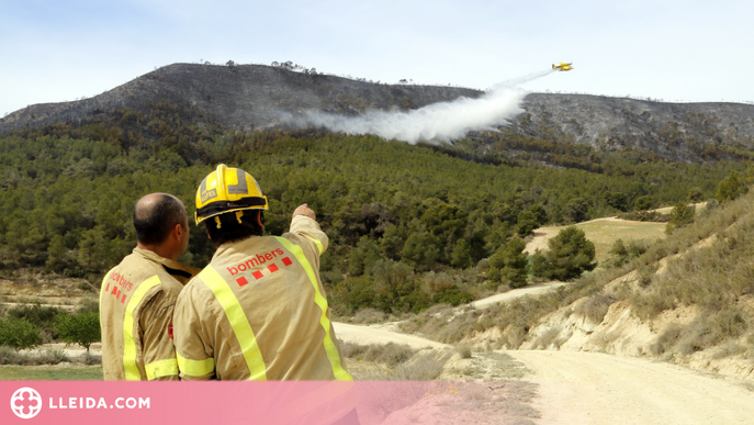 Controlat l'incendi originat a la Franja de Ponent