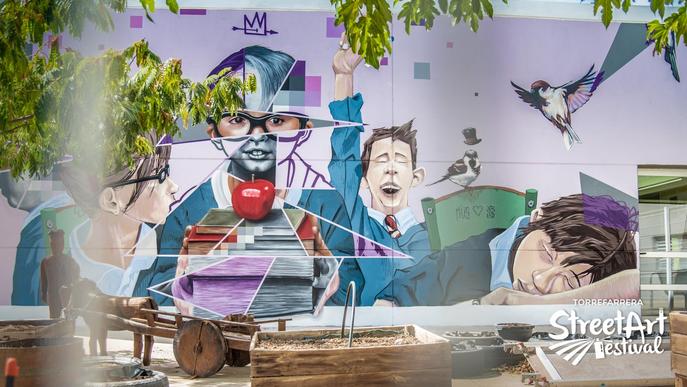 El mural d'Asier & Müs guanya el premi del públic del Torrefarrera Street Art Festival