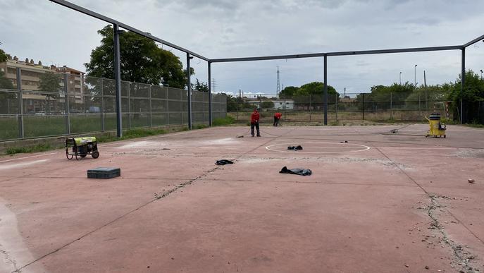 La Paeria rehabilita la pista esportiva de la Bordeta