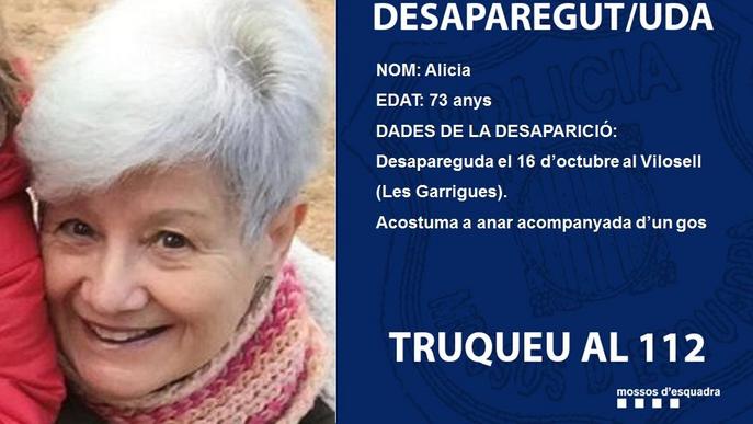 Dispositiu de recerca per buscar una dona de 73 anys desapareguda al Vilosell