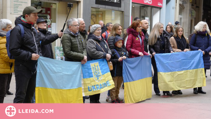 El poble ucraïnès, establert a Lleida, celebra el 32è aniversari del Dia de la Independència d'Ucraïna