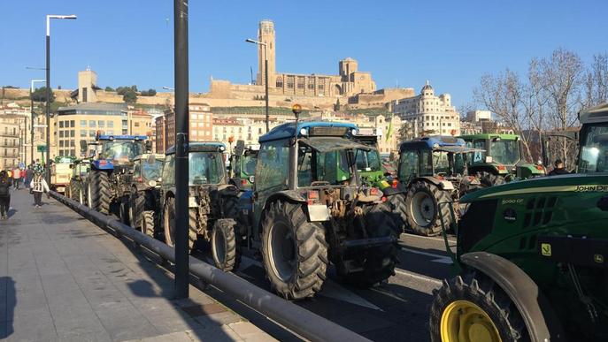 Tractorada històrica a Lleida en defensa del món rural