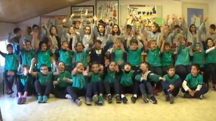 Una escola d'Agramunt, l'única lleidatana al concurs "Els infants cantem de cine"