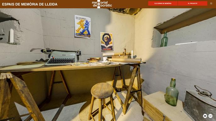 Dissenyen visites virtuals a 360° d'espais de memòria històrica en diferents indrets de Ponent