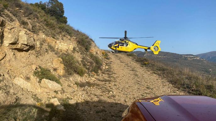 Rescaten un conductor accidentat al Pallars Jussà