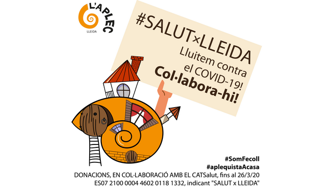 La Fecoll obre la recaptació "SALUT x LLEIDA" per lluitar contra el COVID19