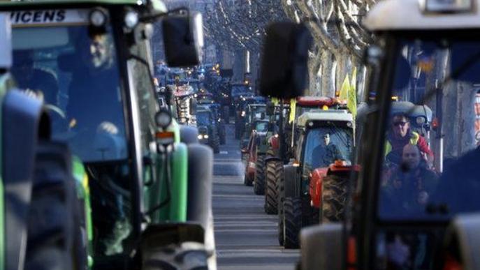 Tractorada històrica a Lleida en defensa del món rural
