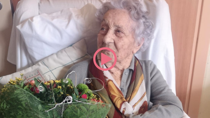 ⏯️ La dona més vella de Catalunya, de 113 anys, supera la covid-19 amb èxit