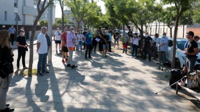 Pla obert de la protesta de la plantilla del centre penitenciari de Ponent