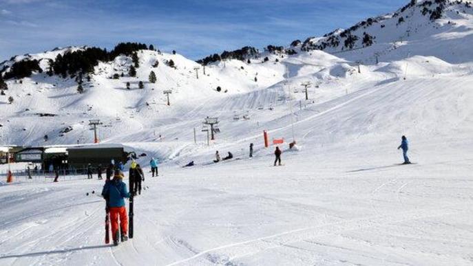 Pla general de l'estació d'esquí de Baqueira Beret el 14 de desembre del 2020