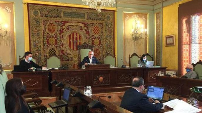 El fins ara secretari general de la Paeria, Jesús Gutiérrez, durant el Ple de l'Ajuntament de Lleida del 30 de desembre del 2020
