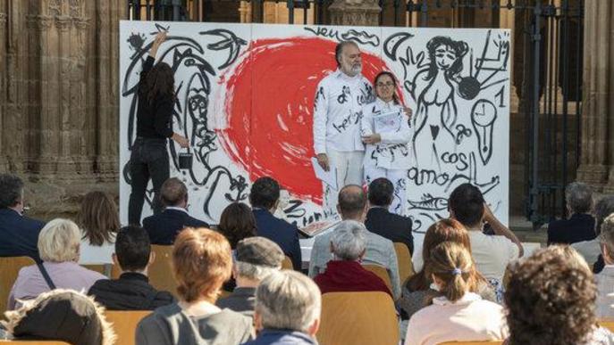 L'art, la literatura i la cultura protagonitzen l'acte institucional de Sant Jordi a Lleida