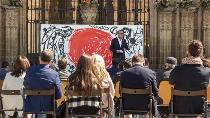 L'art, la literatura i la cultura protagonitzen l'acte institucional de Sant Jordi a Lleida