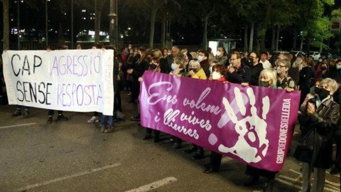 Lleida condemna l'agressió sexual a una dona amb dues concentracions