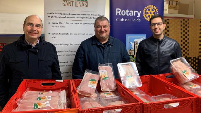 Rotary Club de Lleida dona aliments a la Fundació Arrels Sant Ignasi 