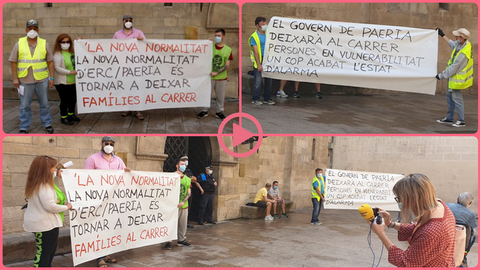 ⏯️ La PAH denuncia que la Paeria "tornarà a deixar famílies al carrer" quan acabi l'estat d'alarma