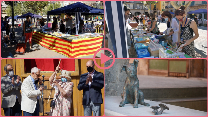 ⏯️ L'Encontats homenatja Josep Vallverdú amb una escultura del popular personatge Rovelló