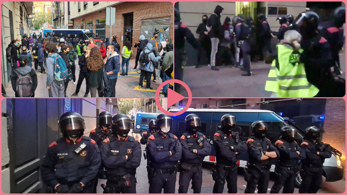 ⏯️ Tensió entre Mossos i activistes de la PAH durant un desnonament a Lleida