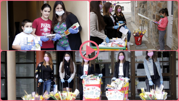 ⏯️ Els infants de Térmens reben llibres i roses a casa per celebrar Sant Jordi