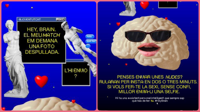 Campanya #HeyBrain per conscienciar als joves sobre l'ús responsable de mòbils i xarxes socials