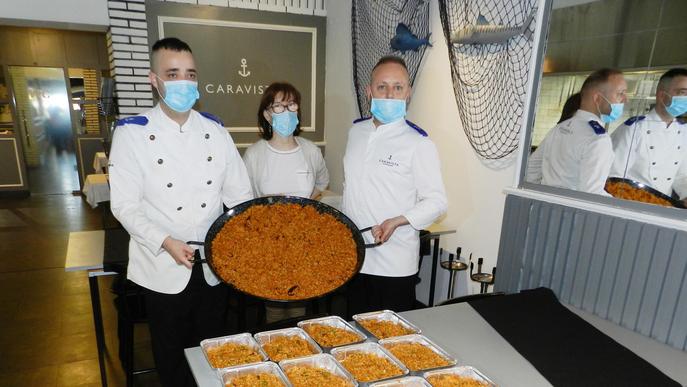 Paella solidària per als usuaris d'Aspid Caravista