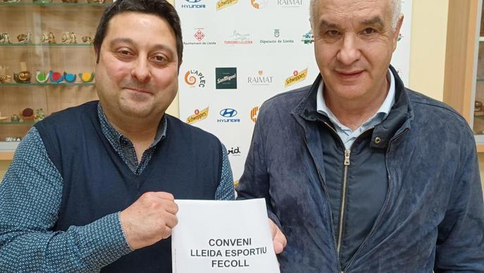 Fecoll i Lleida Esportiu signen un conveni de mútua col·laboració