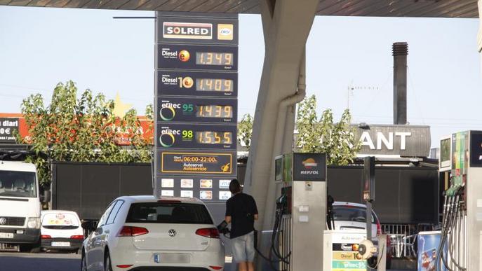 Lleida, amb la gasolina més barata després d'Aragó, País Basc i Navarra