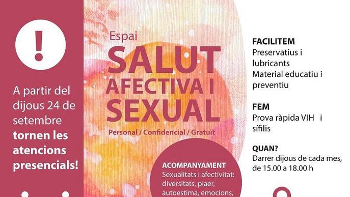 L’Espai de Salut Sexual torna a oferir atencions presencials al centre cívic l’Escorxador de la Seu d’Urgell