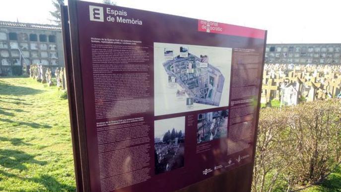 L’Ajuntament de Lleida reposa els panells informatius dels espais de Memòria Democràtica