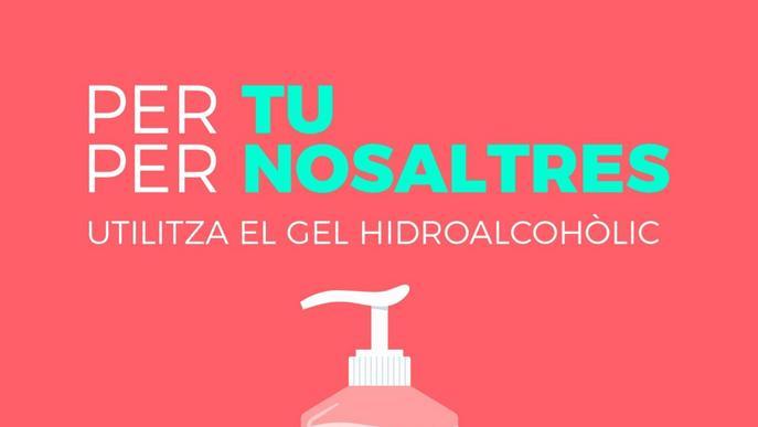 Joves influencers del territori sensibilitzen sobre l’ús del gel hidroalcohòlic