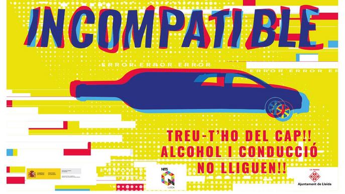 ”Incompatible”, la campanya per conscienciar del risc del binomi alcohol i conducció