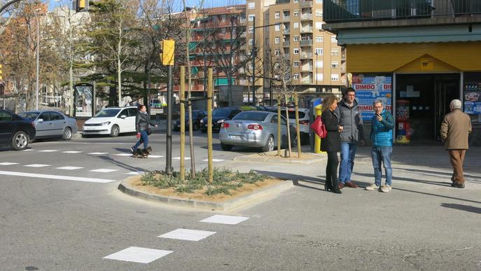 Renovada la cruïlla entre els carrers Pallars, Ramon Llull i Alcalde Porqueres