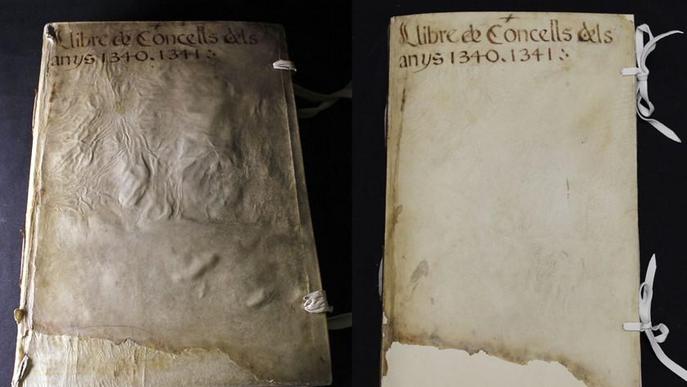 L'Arxiu Municipal de Lleida restaura el llibre d'actes de la Paeria de l'any 1340