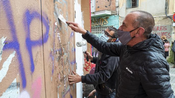 El Lleida_potFest pren vida amb el seu primer mural participatiu