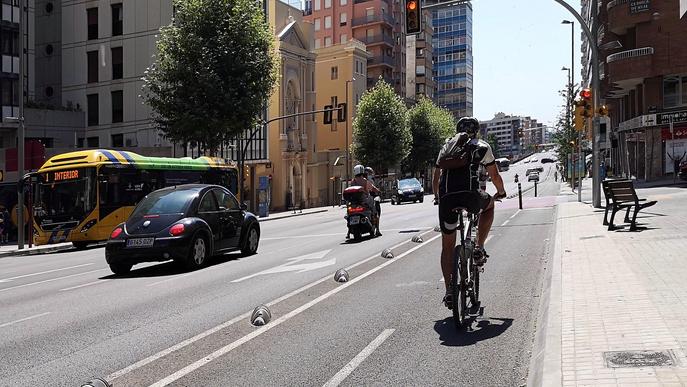 Canvi de la senyalització entre plaça d'Espanya i avinguda Catalunya de Lleida