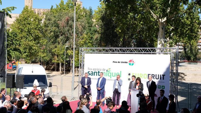 La fira de Sant Miquel comença amb la demanda d’uns preus justos per als agricultors