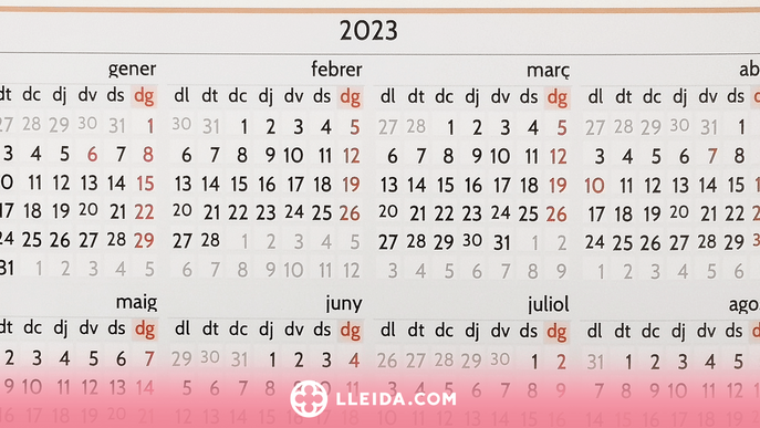ℹ️ Consulta el calendari laboral del 2023