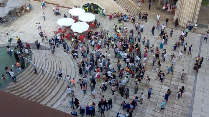 Dos-centes persones clamen a Lleida “Som musulmans, no terroristes”