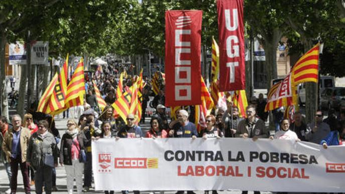 Manifestació de l'1 de maig a Lleida / SEGRE