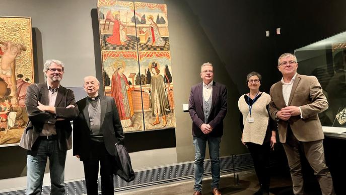 El Museu de Lleida rep dues taules gòtiques del Mestre de Vielha adquirides per la Diputació